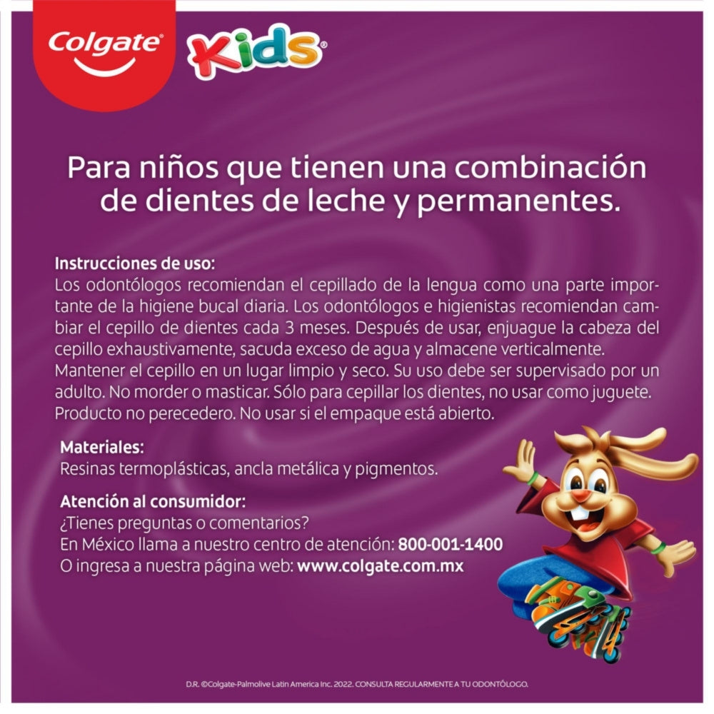 CEPILLO DENTAL COLGATE KIDS 5+ AÑOS EXTRA SUAVE X 1 UND
