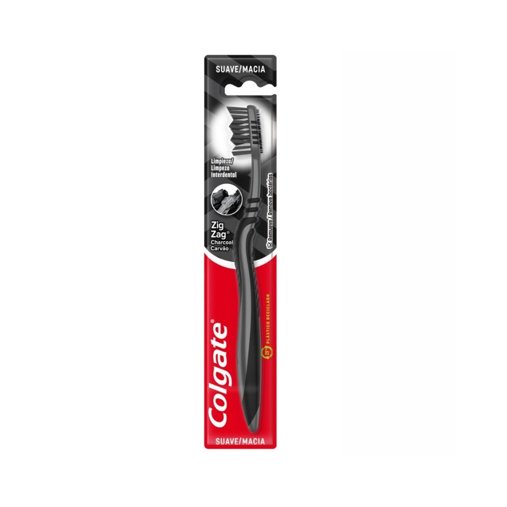 CEPILLO DENTAL COLGATE ZIG ZAG CARBON MEDIO X 1 UND
