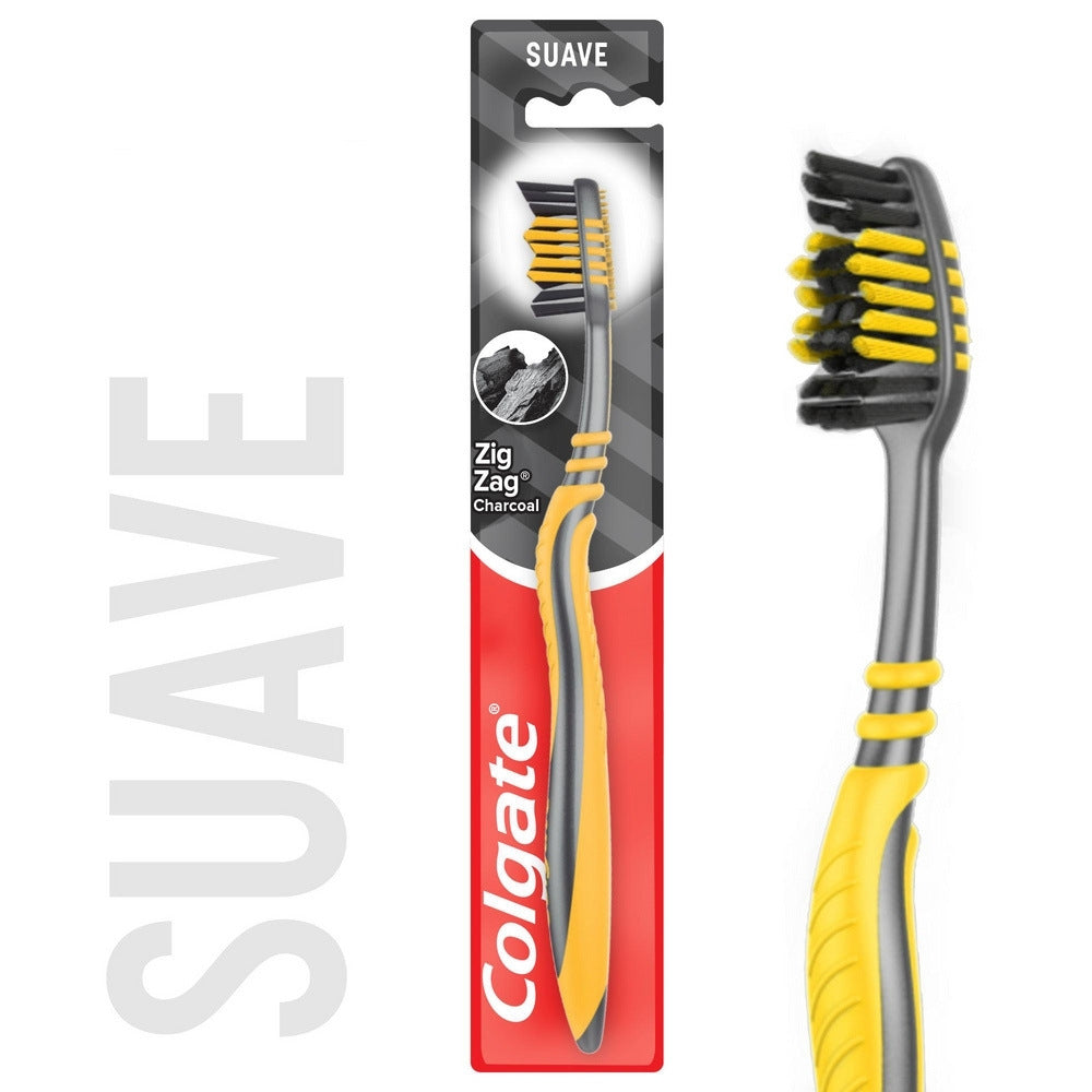 CEPILLO DENTAL COLGATE ZIG ZAG CARBON MEDIO X 1 UND