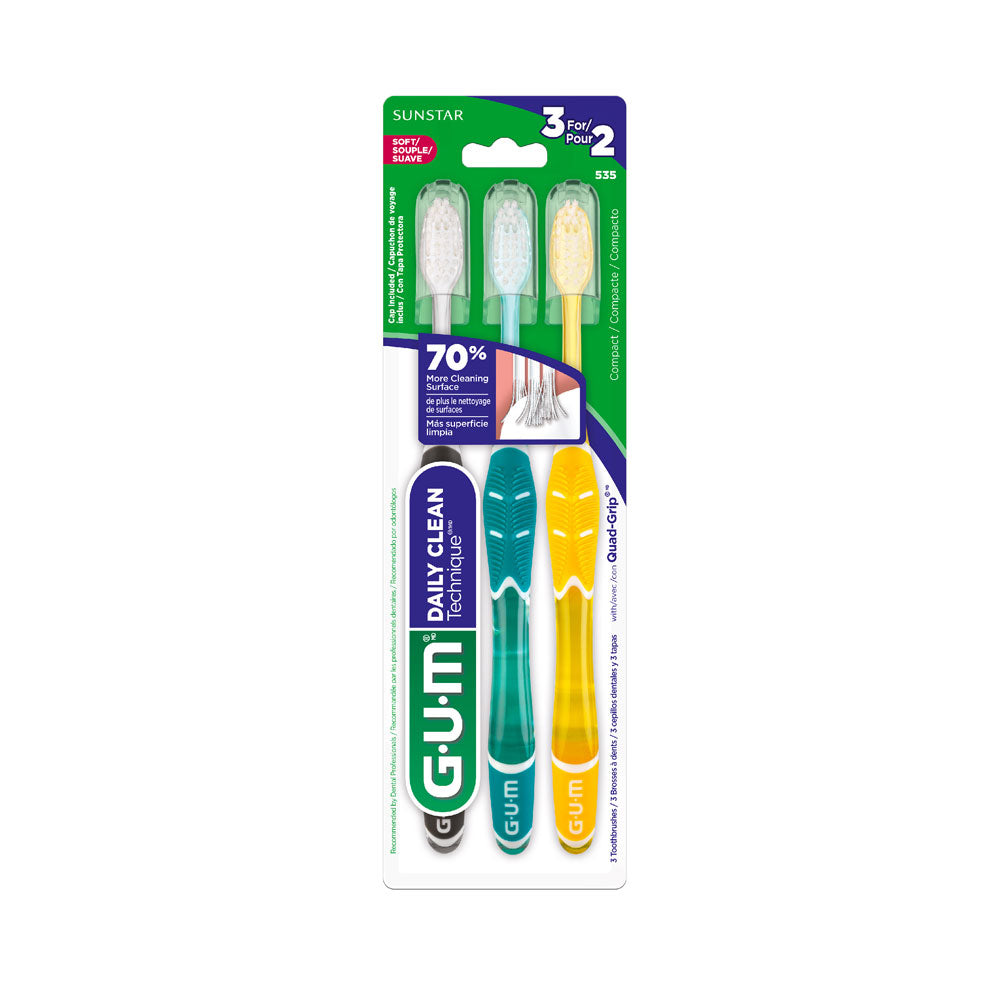 CEPILLO DENTAL GUM-535 DAILY CLEAN++++ PAGUE 2 LLEVE 3