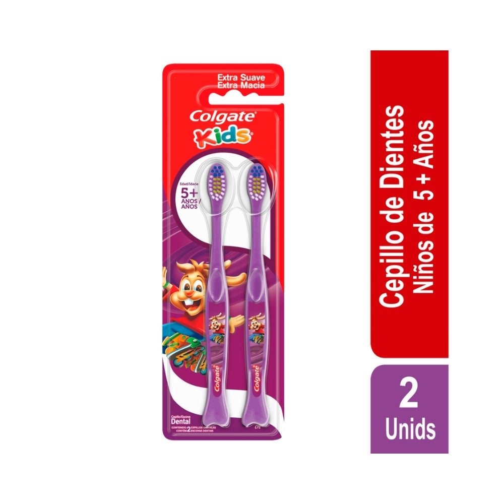 CEPILLO DENTAL NIÑOS COLGATE TANDY EXTRA SUAVE X 2 UNDS