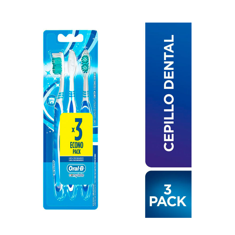 CEPILLO DENTAL ORAL B COMPLETE PAGUE 2 LLEVE 3