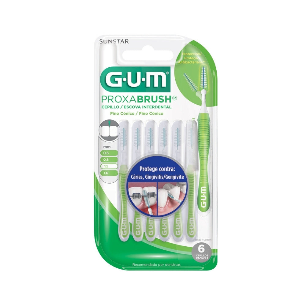 CEPILLO INTERDENTAL GUM-1414 TRAV-LER 1.1MM X 6 UNDS