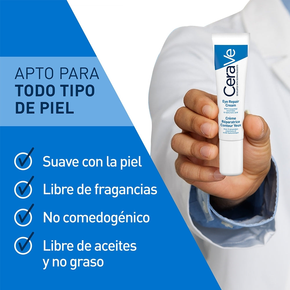 CERAVE CREMA REPARADORA CONTORNO OJOS TUBO 14 ML