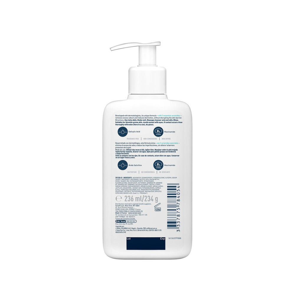 CERAVE LIMPIADOR CONTROL IMPERFECCIONES FRASCO 236 ML