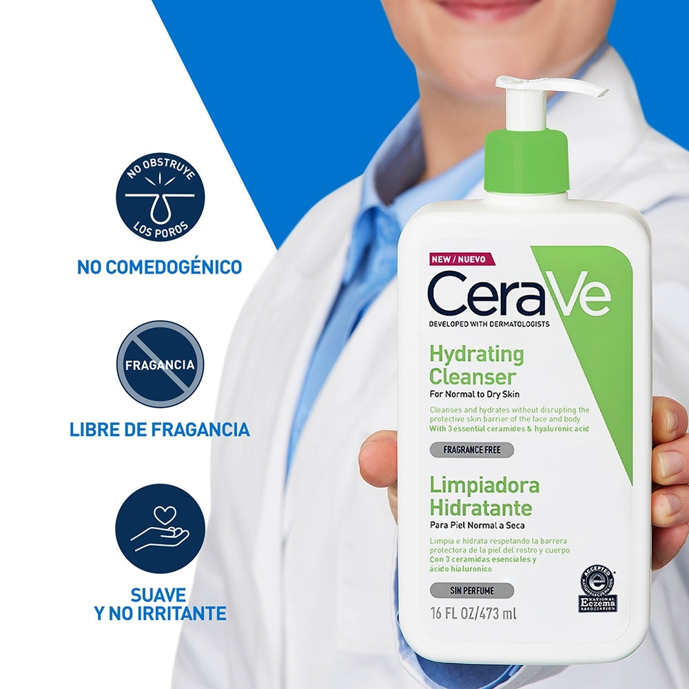 CERAVE LIMPIADOR HIDRATANTE FRASCO 473 ML