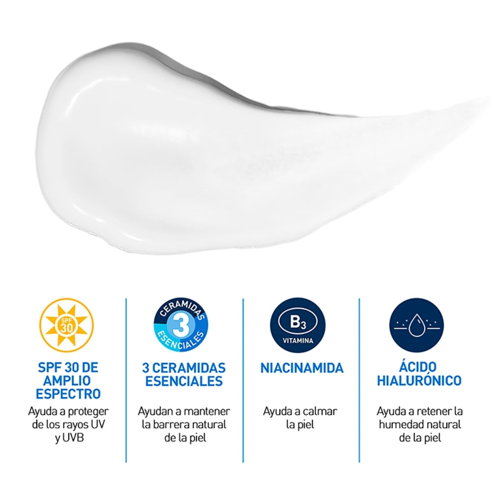 CERAVE LOCION HIDRATANTE FACIAL SPF 30 TUBO 52 ML