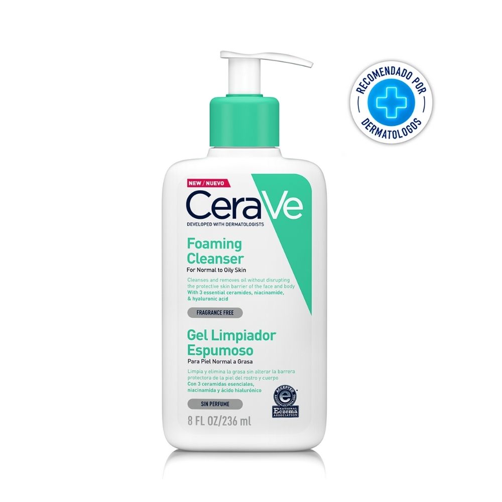 CERAVE PIEL NORMAL A GRASA LIMPIADOR FACIAL GEL FRASCO 236 ML