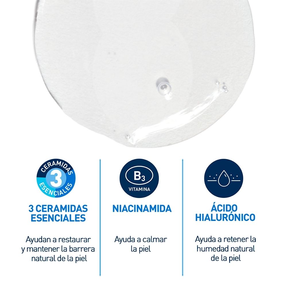CERAVE PIEL NORMAL A GRASA LIMPIADOR FACIAL GEL FRASCO 236 ML