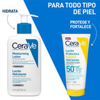CERAVE PROTECTOR SOLAR LOCION INVISIBLE HIDRATANTE SPF50+ TUBO 177 ML