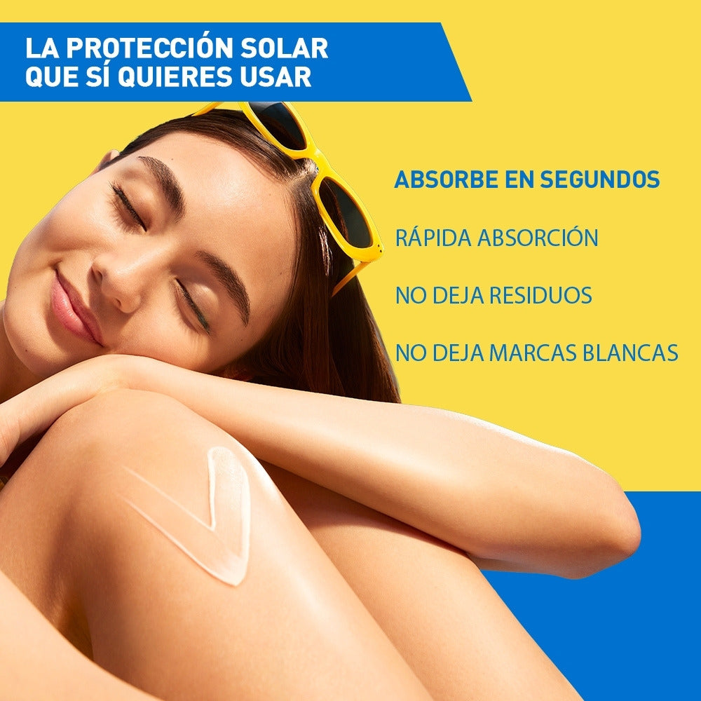 CERAVE PROTECTOR SOLAR LOCION INVISIBLE HIDRATANTE SPF50+ TUBO 177 ML