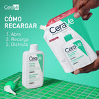 CERAVE REFILL GEL LIMPIADOR ESPUMOSO DOYPACK 473 ML
