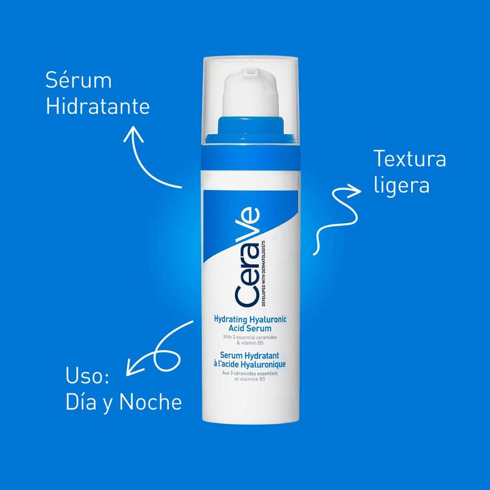 CERAVE SERUM HIDRATANTE FACIAL CON ACIDO HIALURONICO CAJA 30 ML