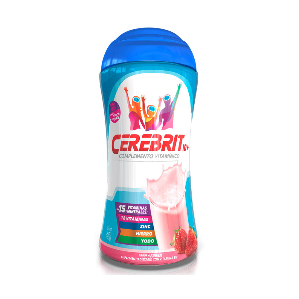 CEREBRIT POLVO FRESA FRASCO 330 G