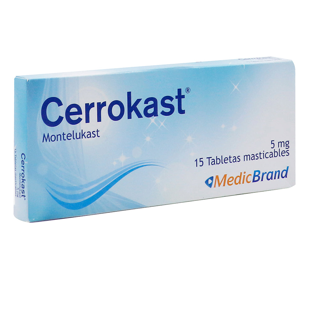 CERROKAST T. MASTICABLES 5 MG CAJA X 15 UNDS