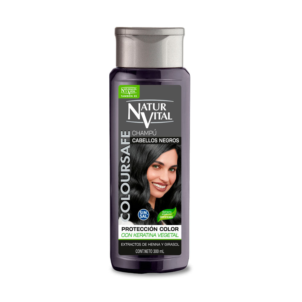 CHAMPU NATURALEZA Y VIDA CABELL NEGRO FRASCO 300 ML