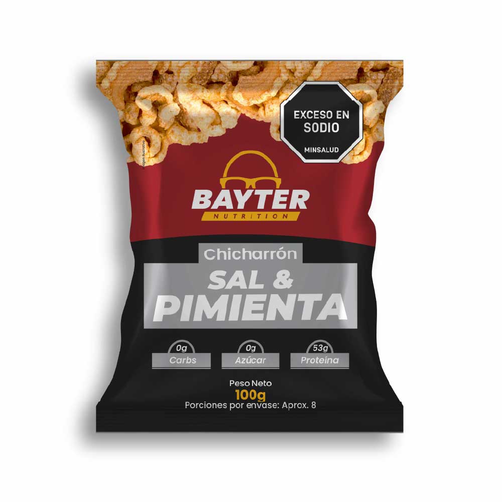 CHICHARRON BAYTER SAL Y PIMIENTA BOLSA 100 G