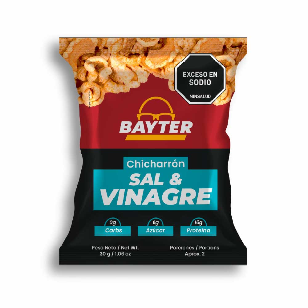 CHICHARRON BAYTER SAL Y VINAGRE BOLSA 30 G