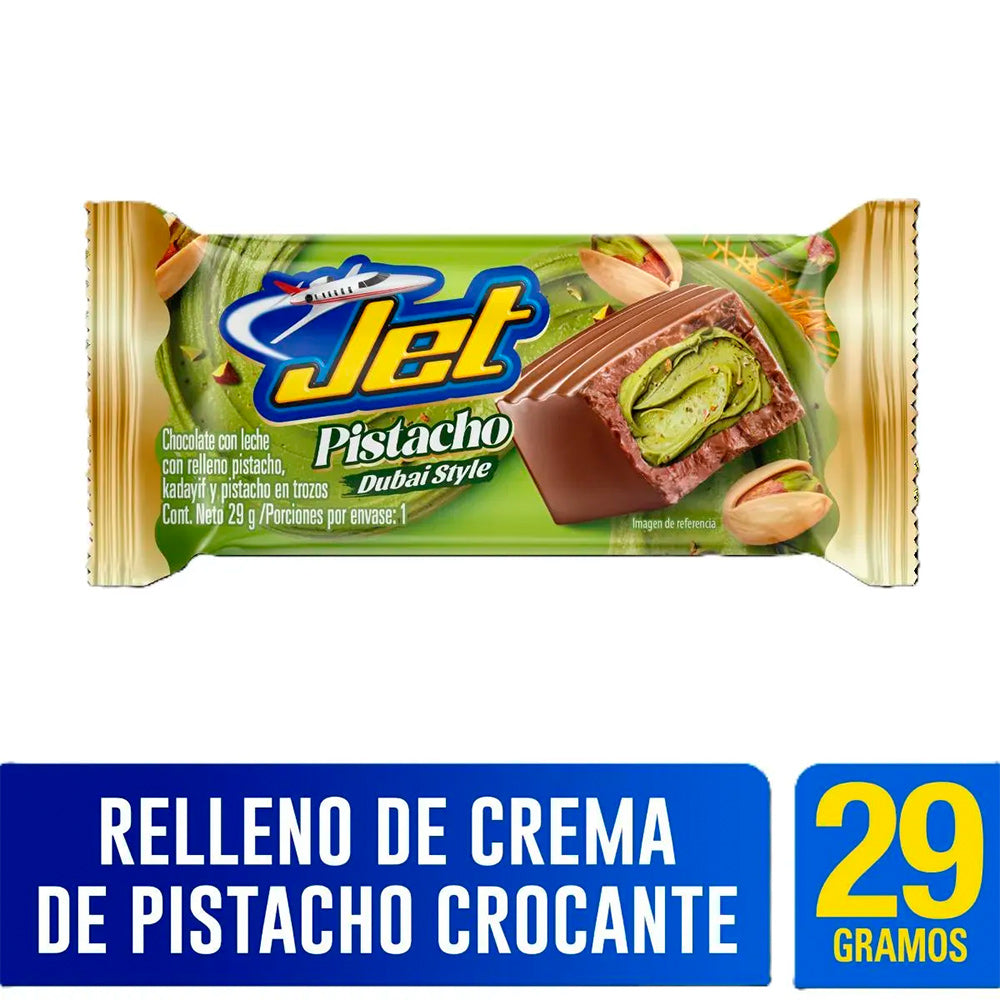 CHOCOLATINA JET DUBAI STYLE PISTACHO BOLSA 29 G