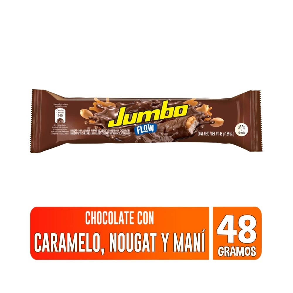 CHOCOLATINA JUMBO FLOW CHOCOLATE BOLSA 48 G