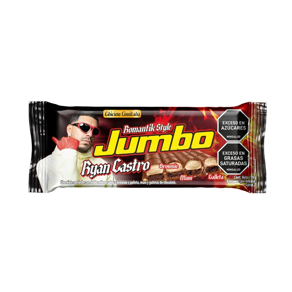CHOCOLATINA JUMBO RYANCASTRO EDICION LIMITADA BARRA 170 G