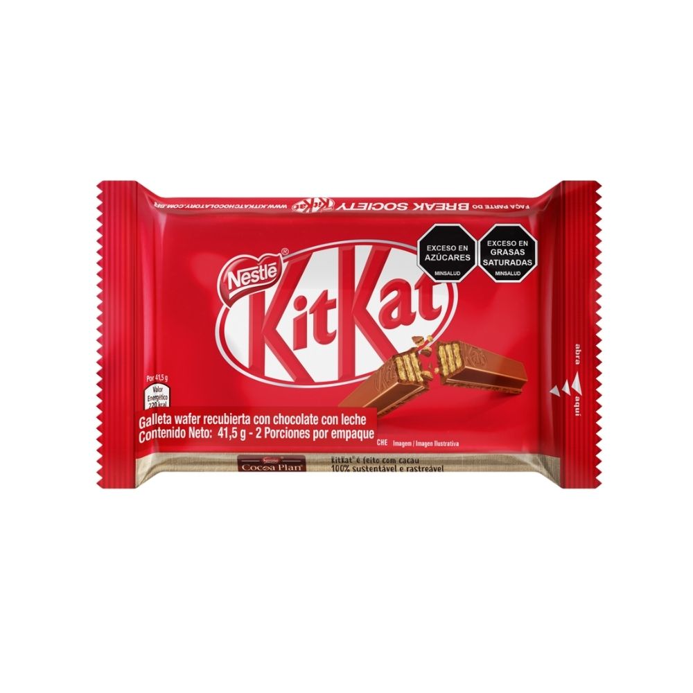 CHOCOLATINA KITKAT NESTLE CHOCOLATE BOLSA 45 G
