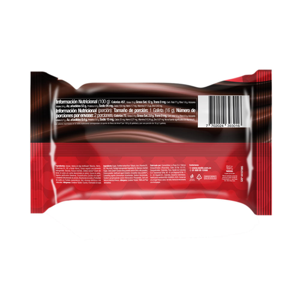 CHOCOLATINA NESTLÉ BESO DE AMOR BOLSA 27 G
