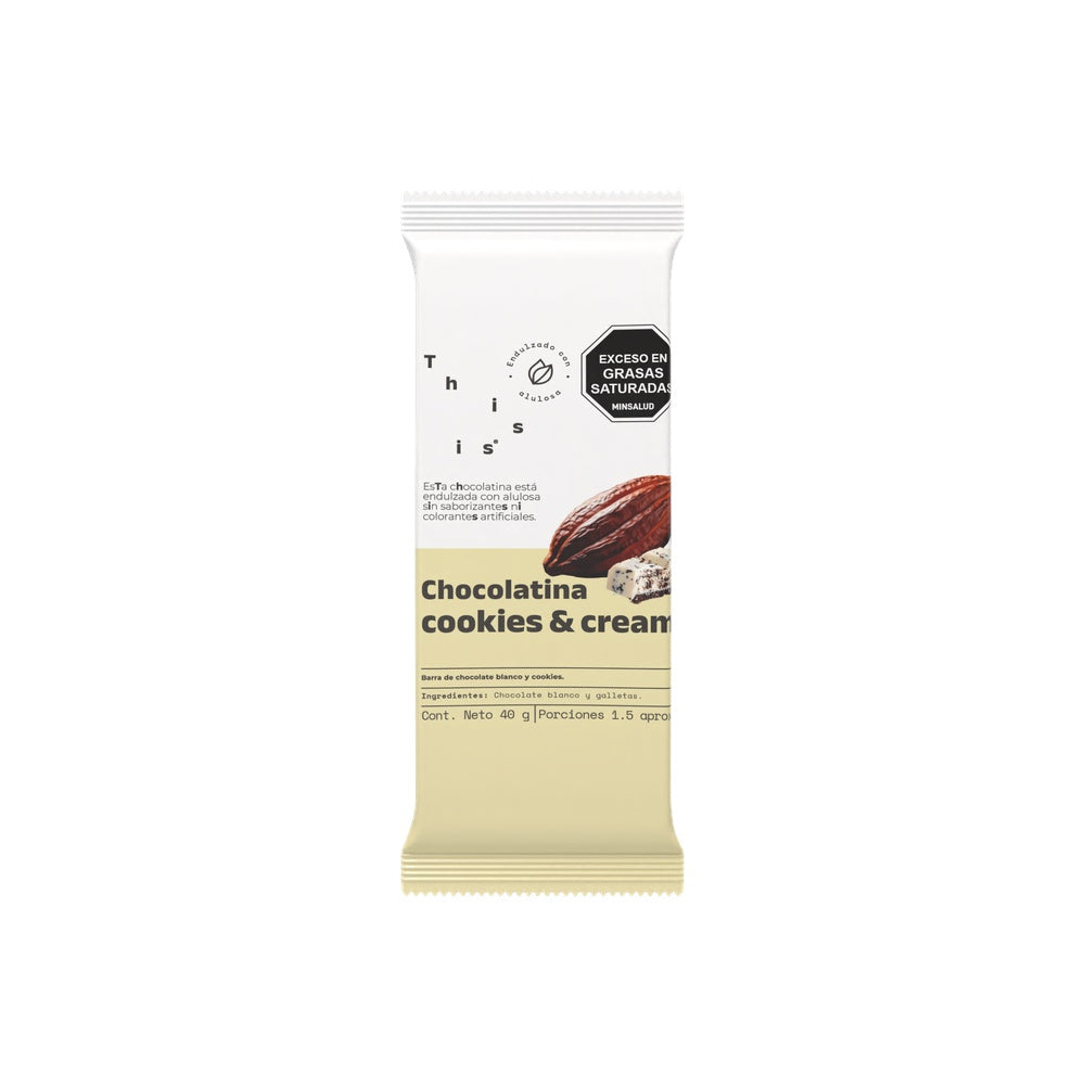CHOCOLATINA THIS IS COOKIES & CREAM BARRA 40 G