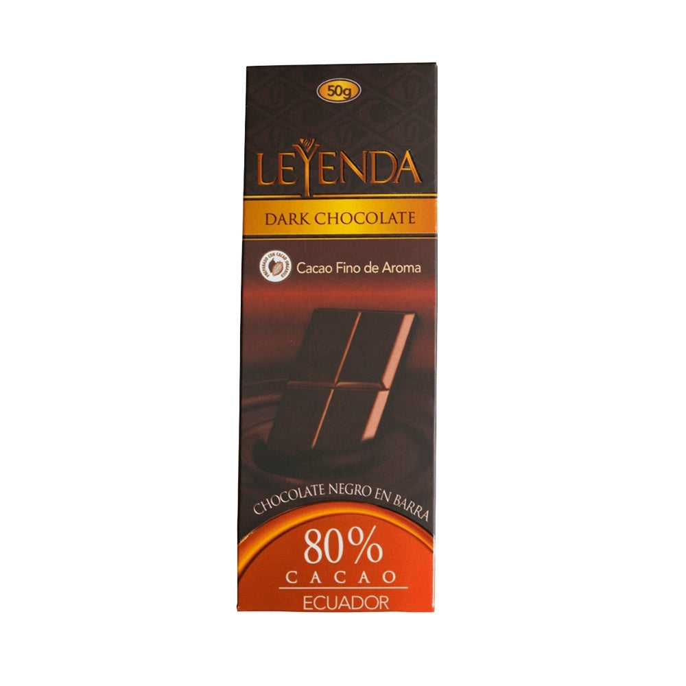CHOCOLEYENDA CHOCOLATE 80% BARRA CAJA 50 G