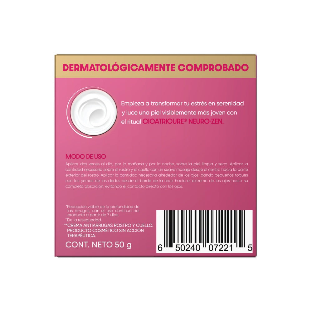 CICATRICURE NEURO-ZEN CREMA ANTI-ARRUGAS FRASCO 50 G