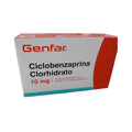 CICLOBENZAPRINA GENFAR TABLETAS 10 MG CAJA X 15 UNDS