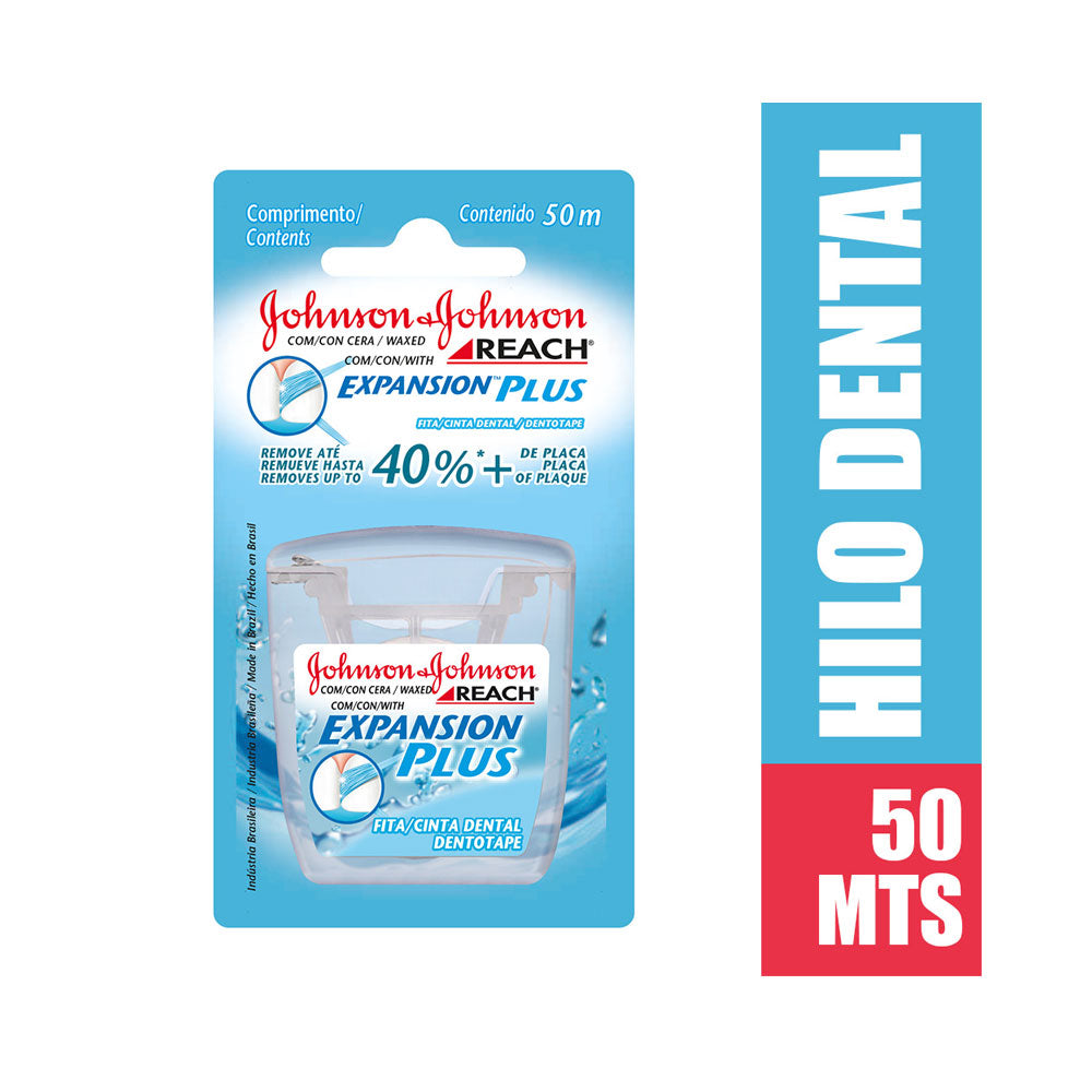 CINTA DENTAL REACH EXPANSION PLUS CERA MENTA 50 MT