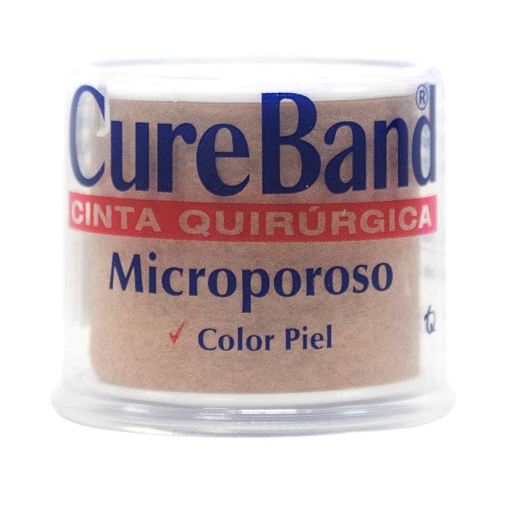 CINTA QUIRURGICA CUREBAND PIEL CARRETE 1 X 3 YARDAS