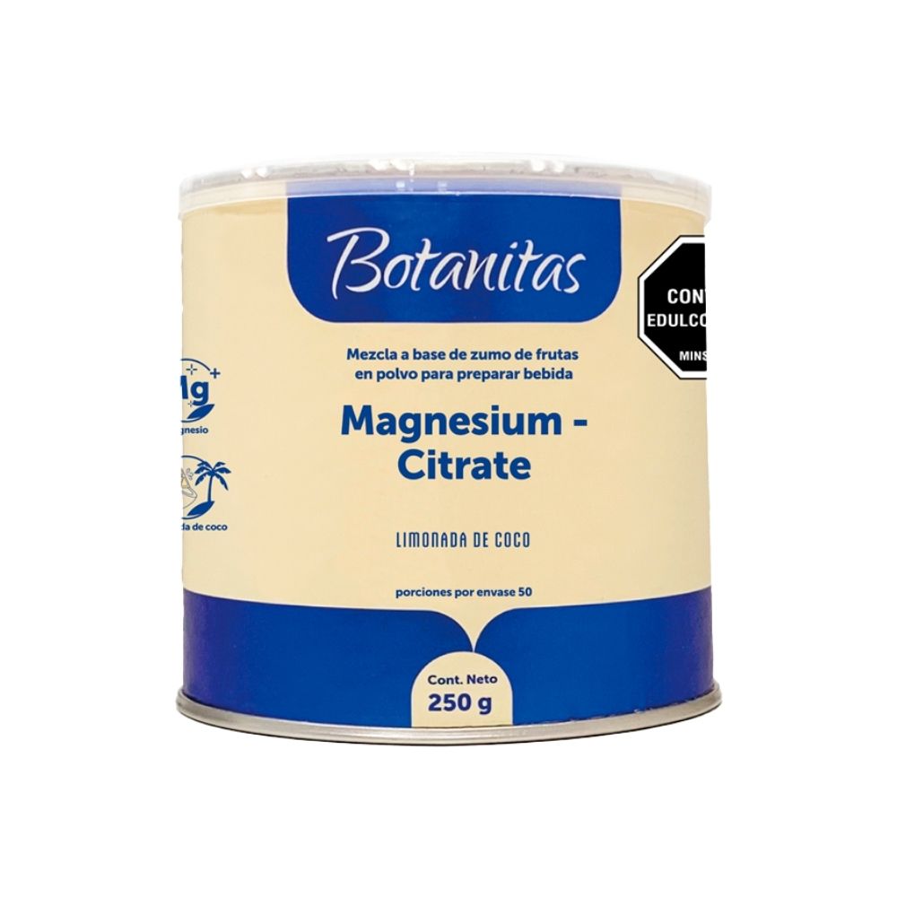 CITRATO MAGNESIO BOTANITAS POLVO LIMONADA DE COCO TARRO 250 G