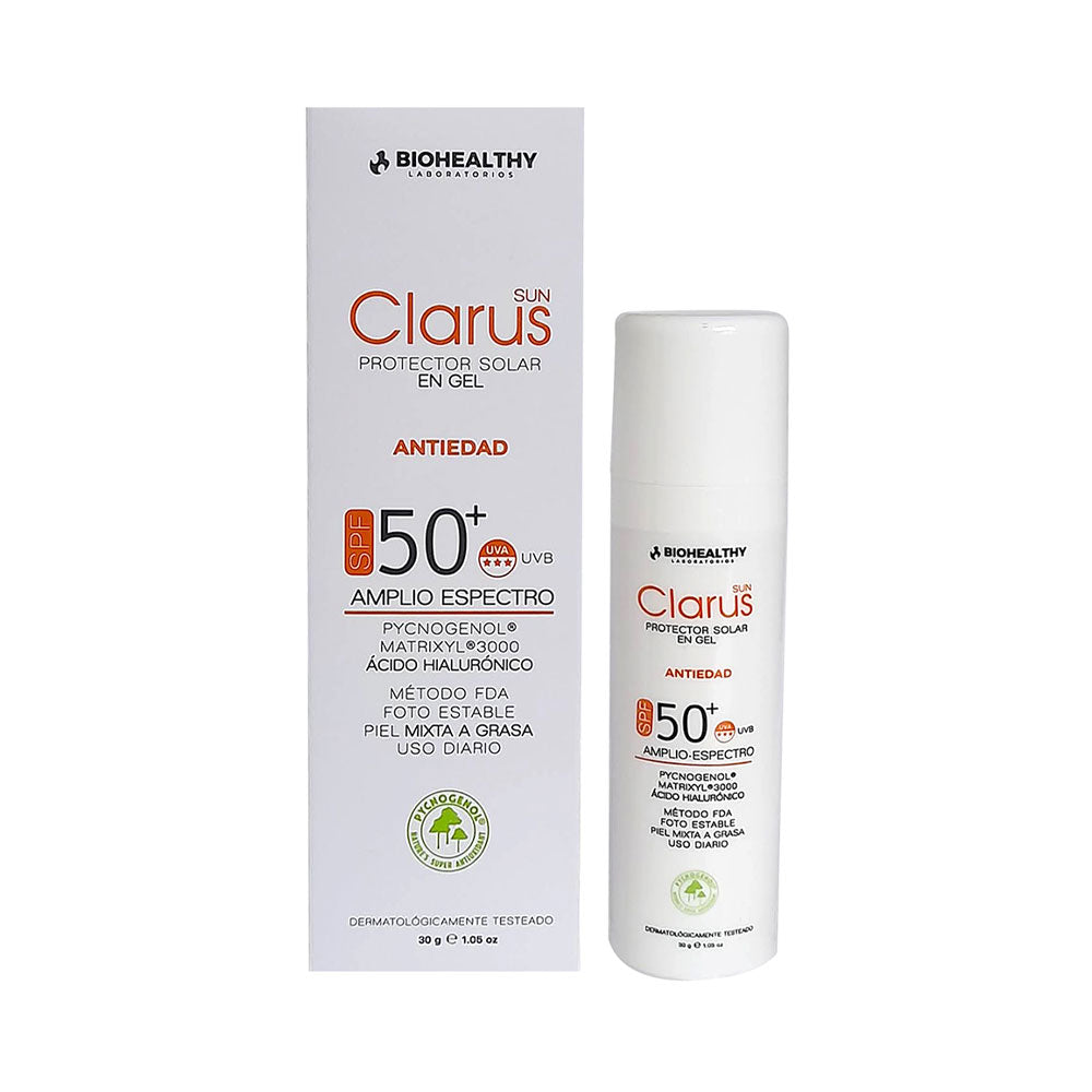 CLARUS PROTECTOR SOLAR GEL SPF 50+ CAJA 30 G