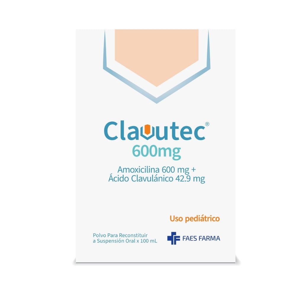 CLAVUTEC 600 MG /42.9 MG/5ML SUSPENSION CAJA 100 ML