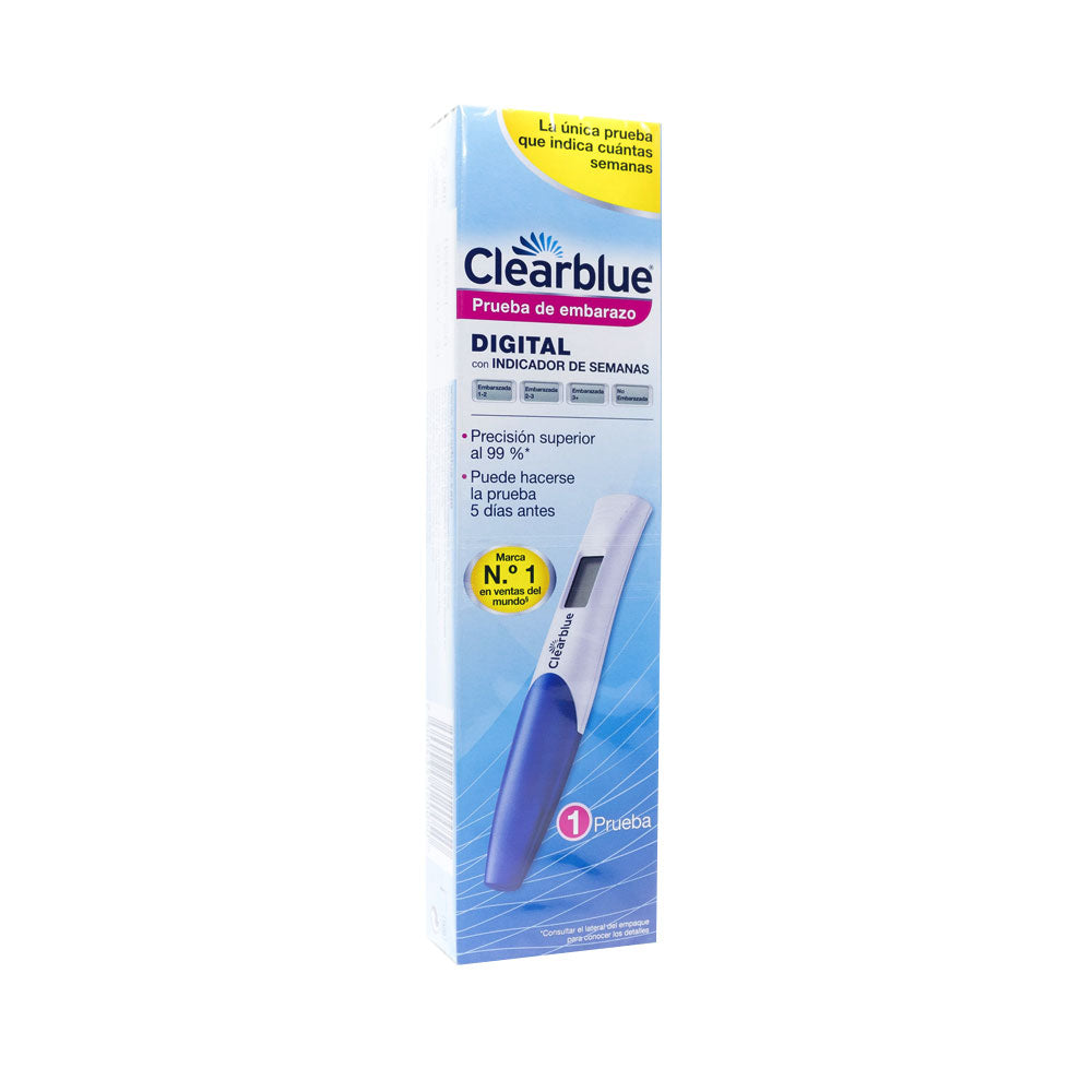 CLEARBLUE DIGITAL PRUEBA DE EMBARAZO CAJA X 1 UND