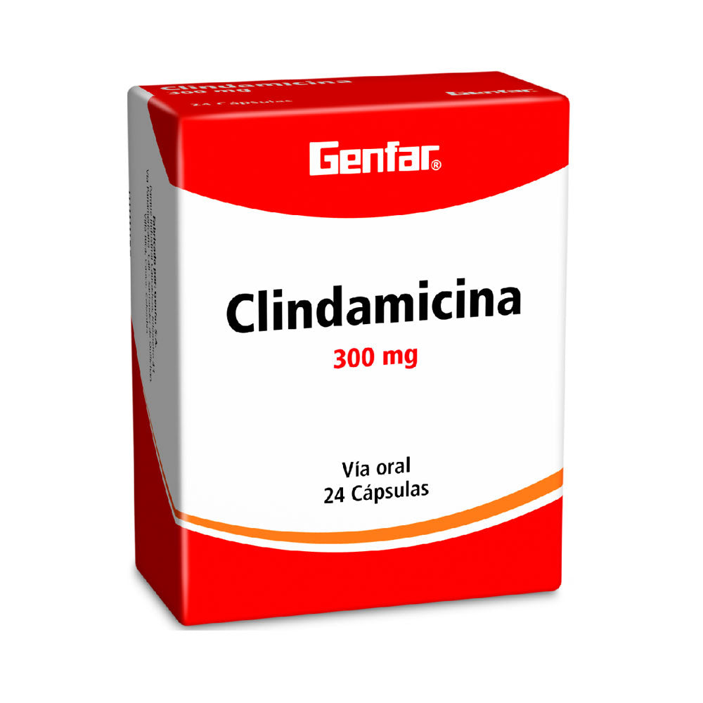 CLINDAMICINA GENFAR CAPSULAS 300 MG CAJA X 24 UNDS