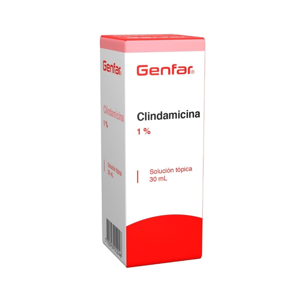 CLINDAMICINA GENFAR SOLUCION 1 % CAJA 30 ML