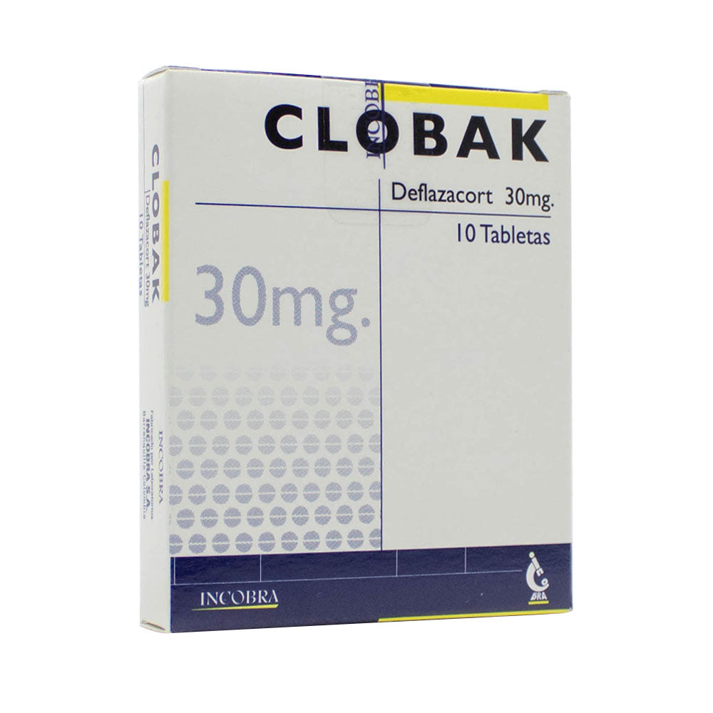 CLOBAK TABLETAS 30 MG CAJA X 10 UNDS