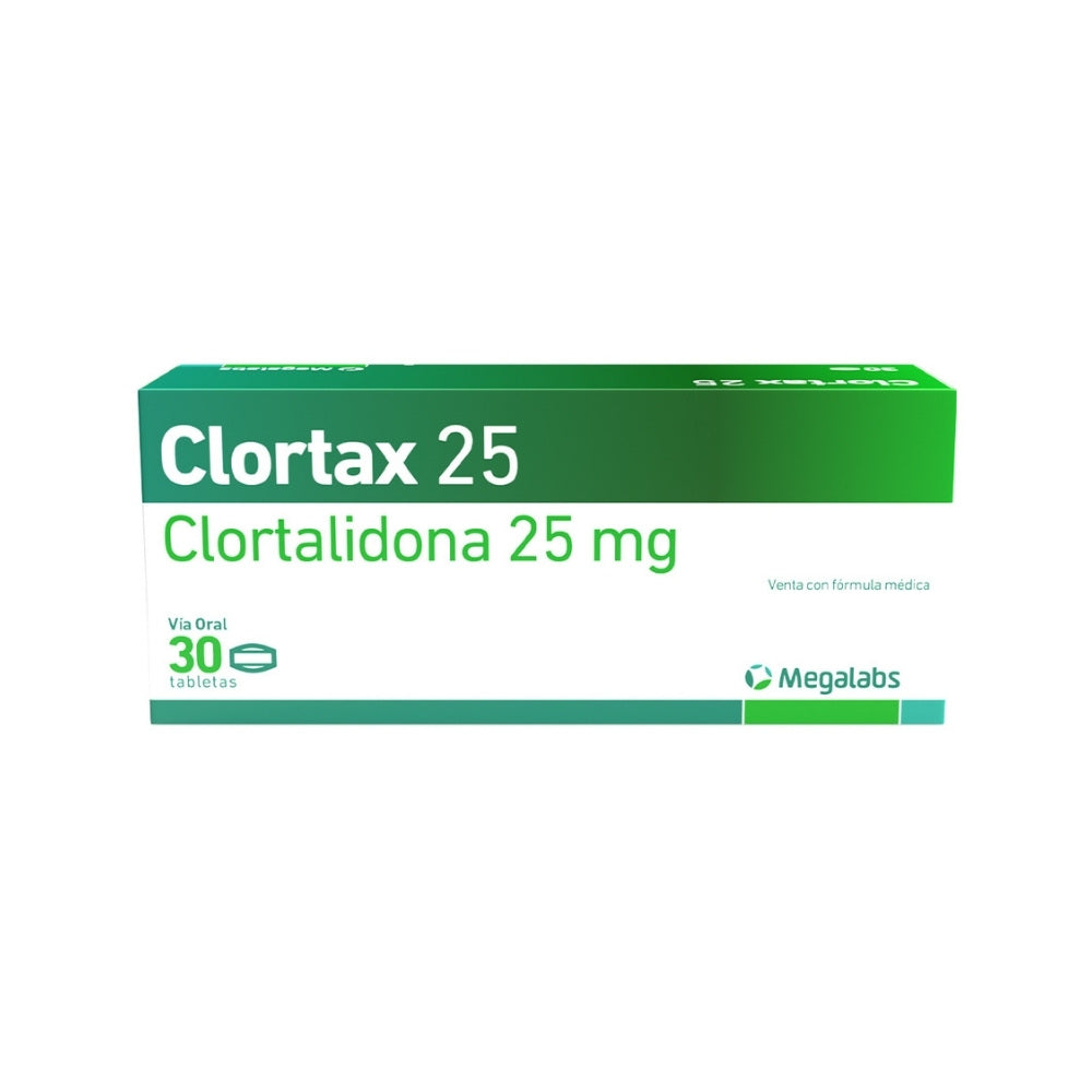 CLORTAX TABLETAS 25 MG CAJA X 30 UNDS