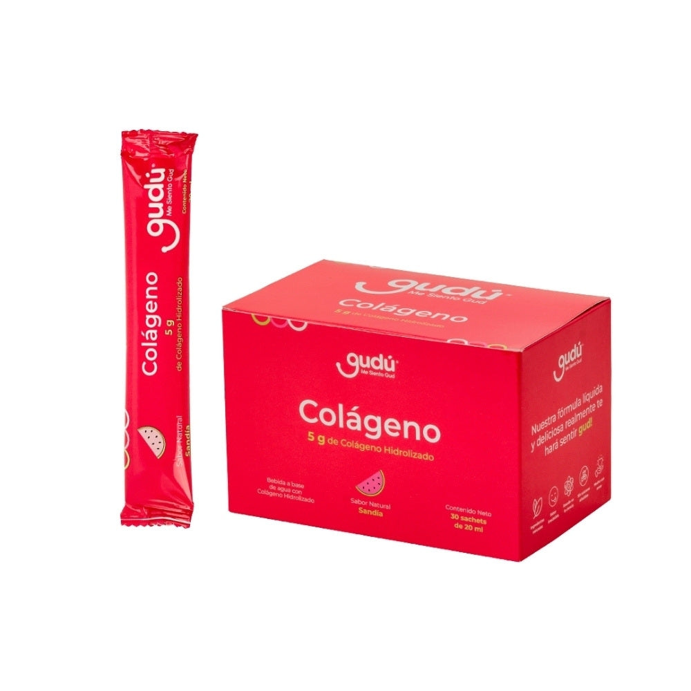 COLAGENO GUDÚ LIQUIDO SANDIA CAJA X 30 SACHETS