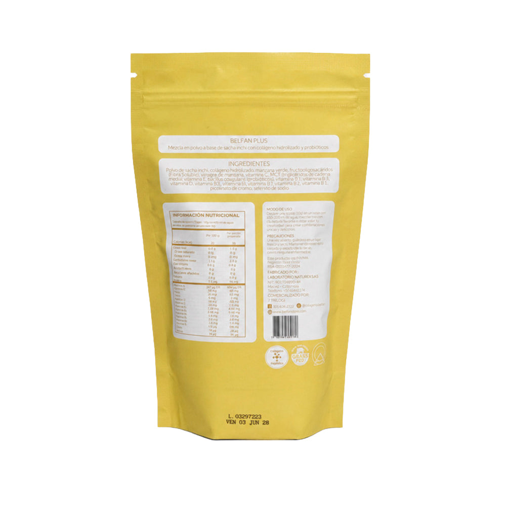 COLAGENO HIDROLIZADO BELFAN GLP1 PEPTIDOS DOYPACK 300 G