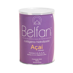 Colageno Hidrolizado Belfan Polvo Acai Pote 600 G