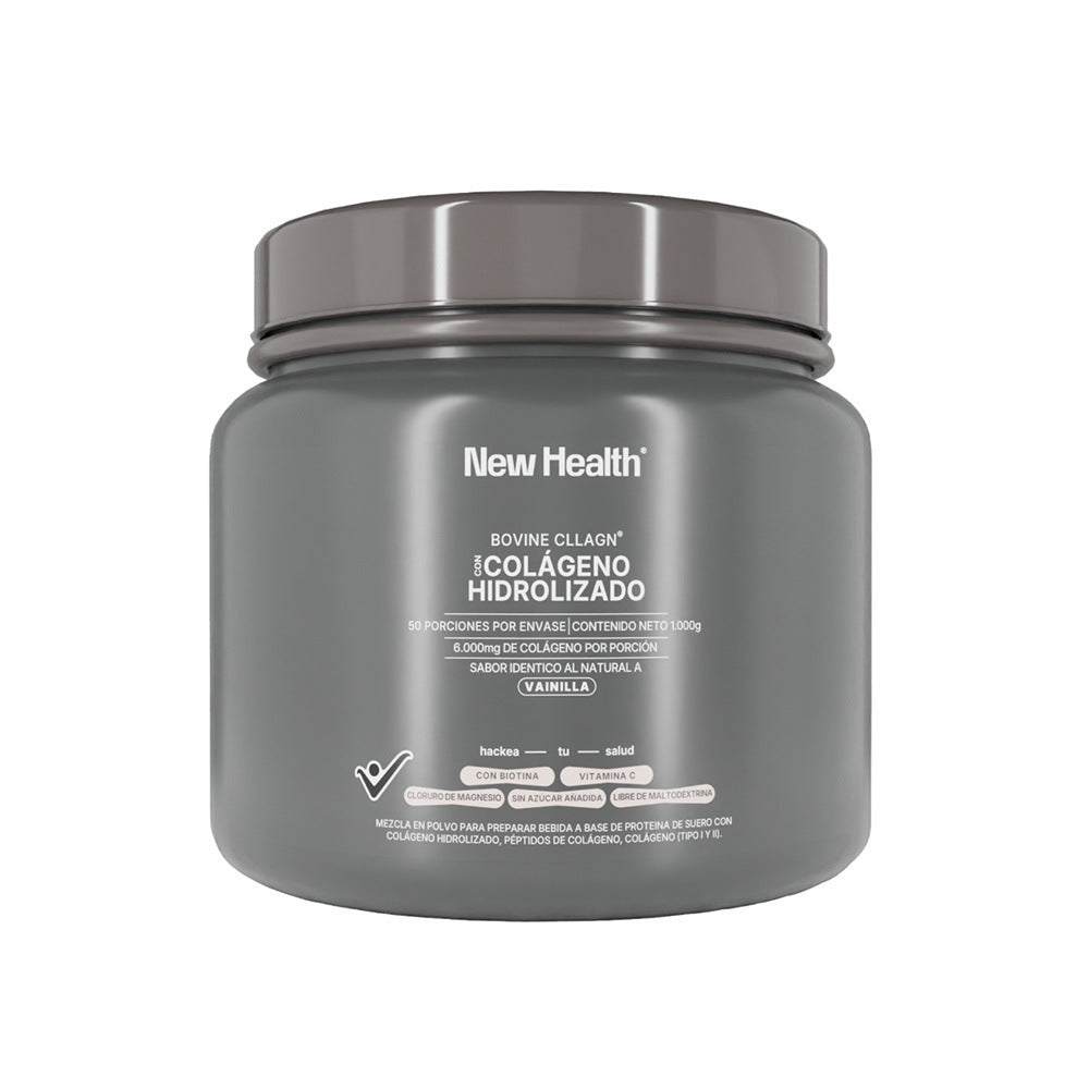 COLÁGENO HIDROLIZADO VAINILLA NEW HEALTH POTE 1000 G