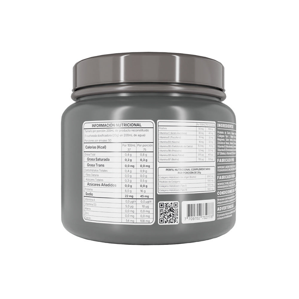 COLÁGENO HIDROLIZADO VAINILLA NEW HEALTH POTE 1000 G