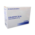 COLESTOX TABLETAS 20 MG CAJA X 30 UNDS