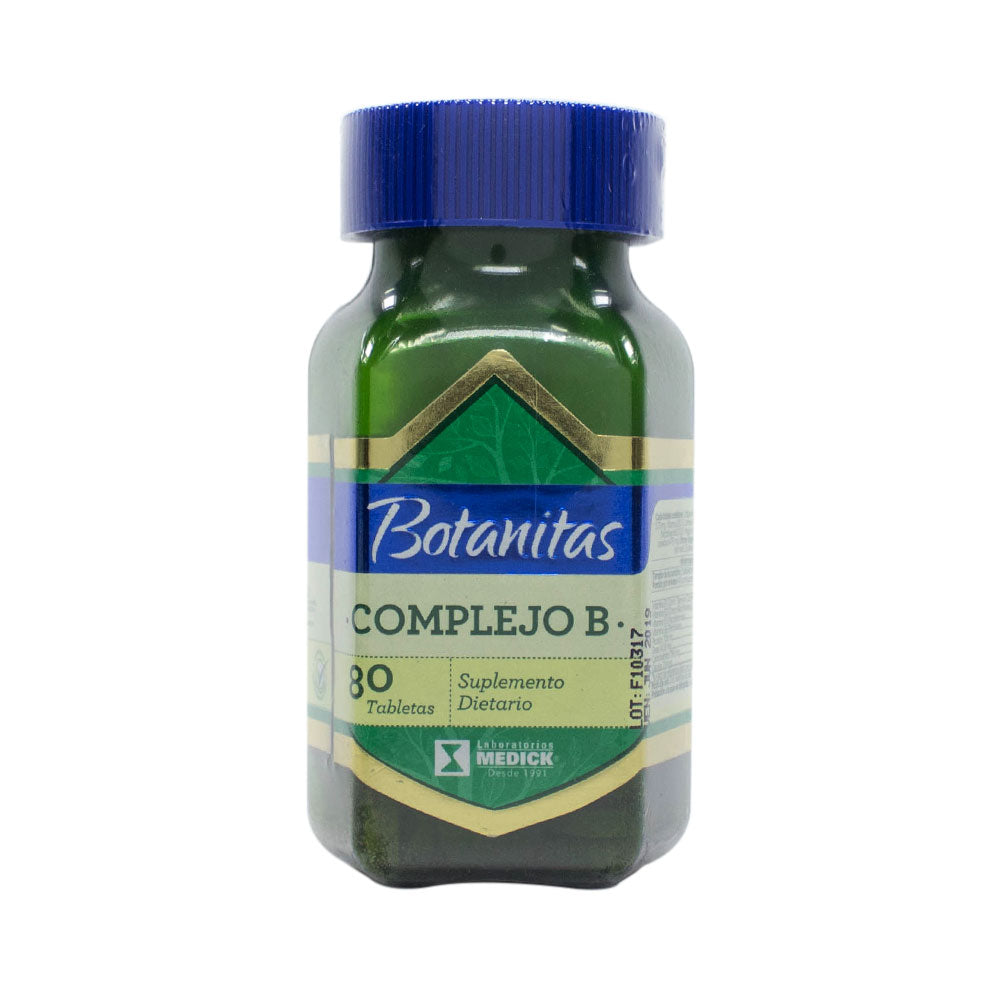 COMPLEJO B BOTANITAS TABLETAS FRASCO X 80 UNDS