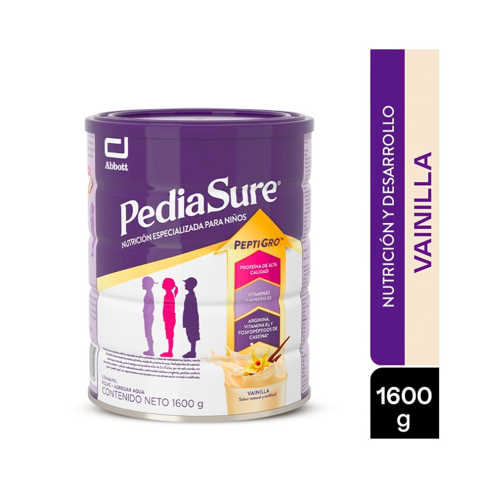 COMPLEMENTO PEDIASURE PEPTIGRO POLVO VAINILLA LATA 1600G