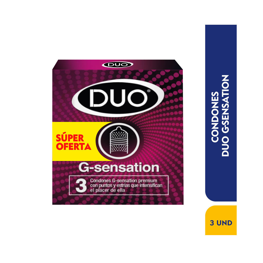 CONDON DUO G-SENSATION PRESERVATIVOS X 3 UNDS